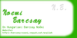 noemi barcsay business card